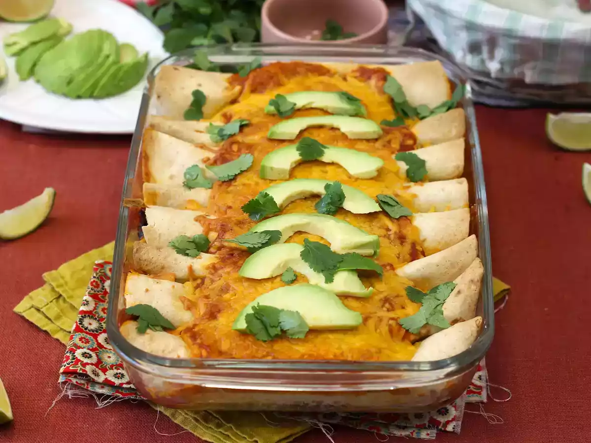 Enchiladas vegetarianas