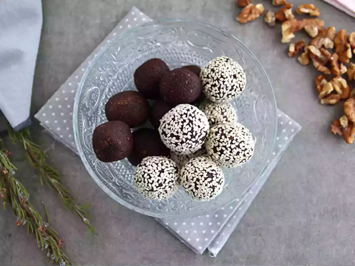 Energy balls de tâmaras (bolas energéticas) - foto 2