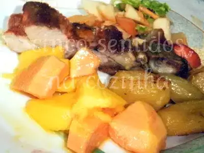Entrecosto assado no forno