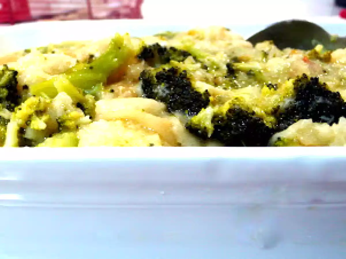 Entrecosto grelhado com açorda de brócolos