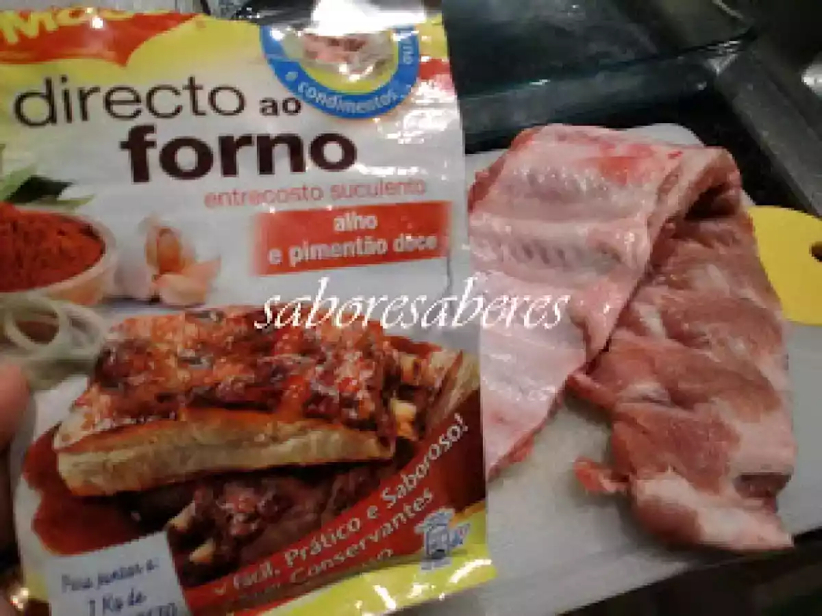 Entrecosto suculento - Alho e Pimentão doce- Directo ao forno - foto 2