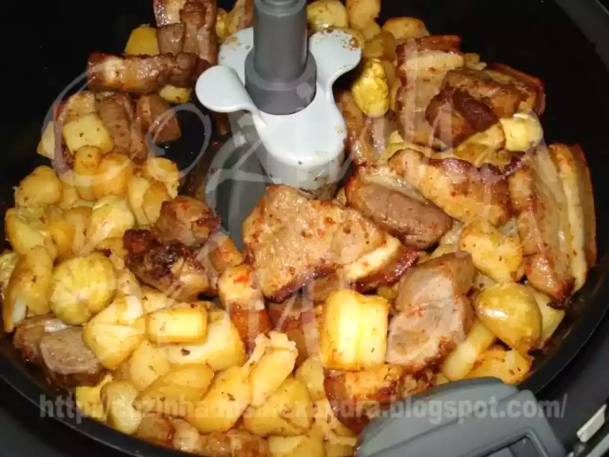 ENTREMEADA COM BATATA E CASTANHAS NA ACTIFRY... - foto 3
