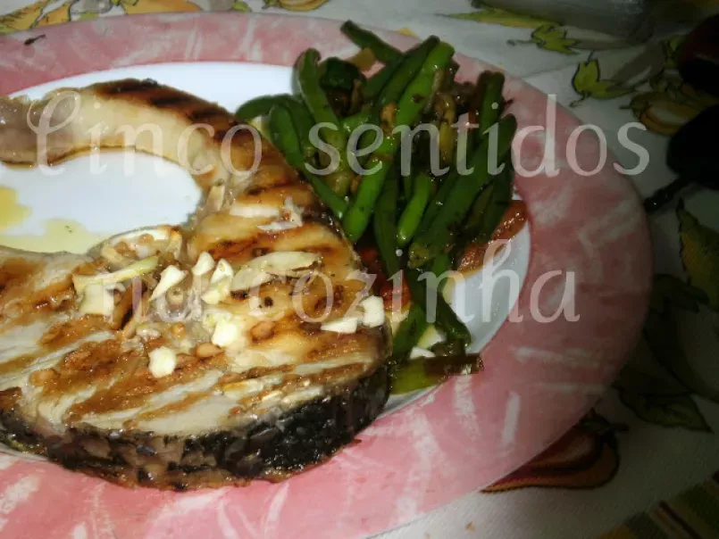 Espadarte grelhado com feijão verde salteado, foto 4