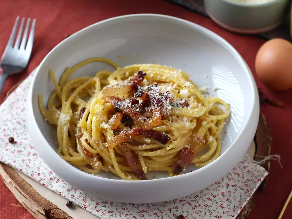Espaguete à Carbonara, a receita italiana com sabor autêntico! - foto 3