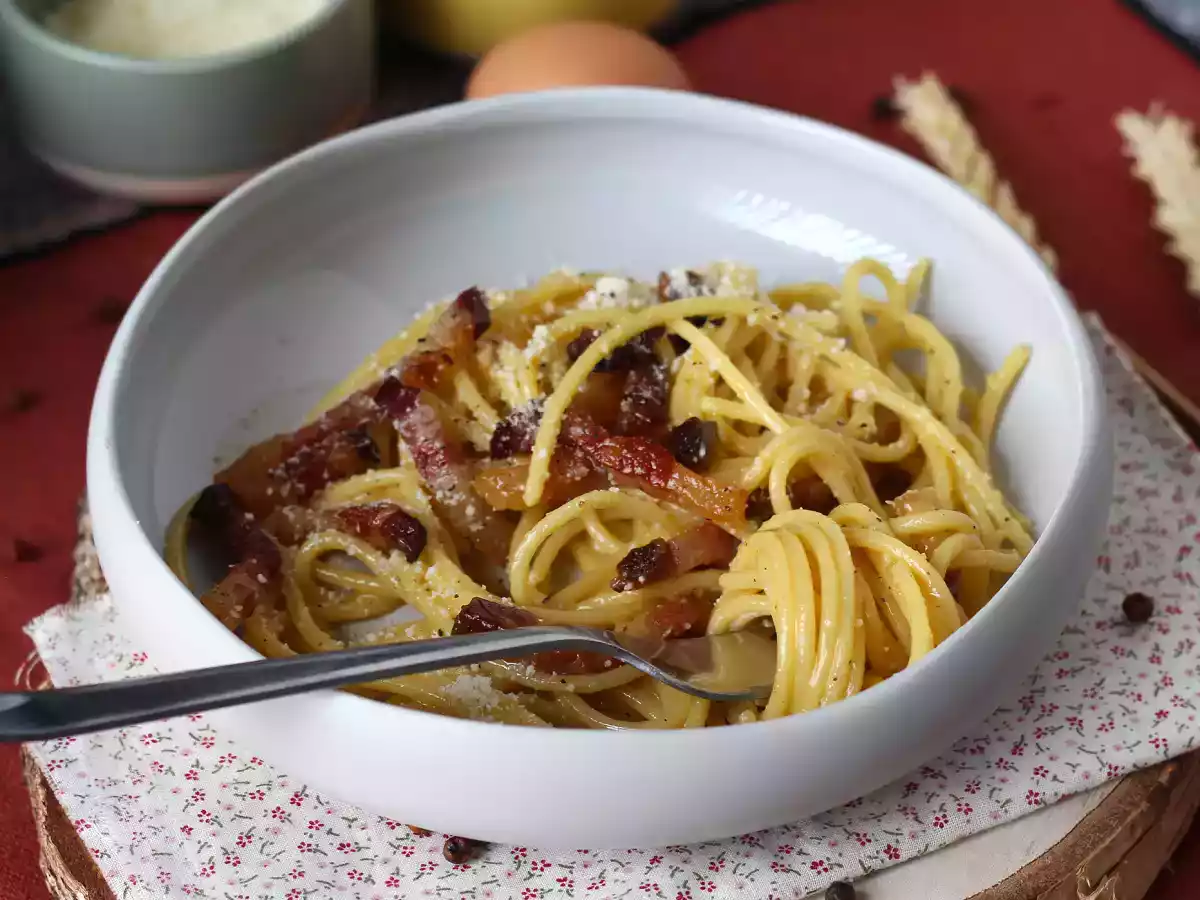 Espaguete à Carbonara, a receita italiana com sabor autêntico! - foto 4