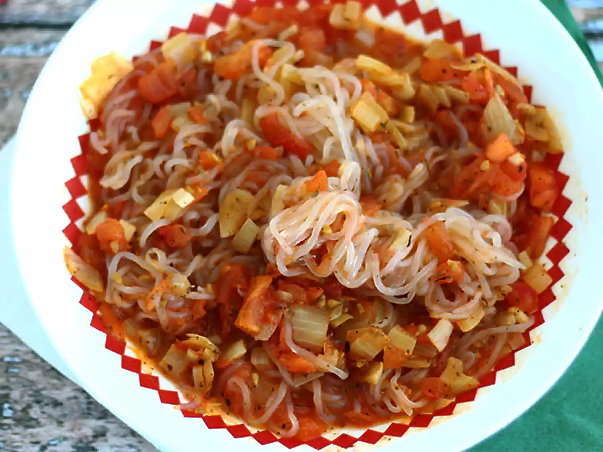 Espaguete Konjac ao molho provençal (Vegan e sem gluten) - foto 2