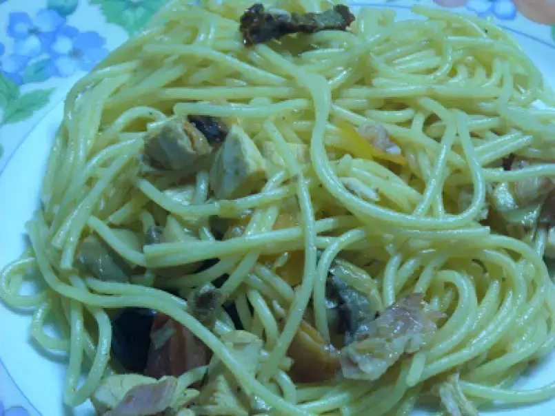 Esparguete com Frango e Salsicha - foto 2