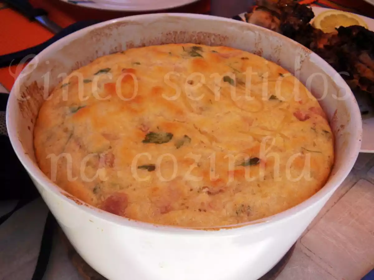 Esparguete no forno com bacon