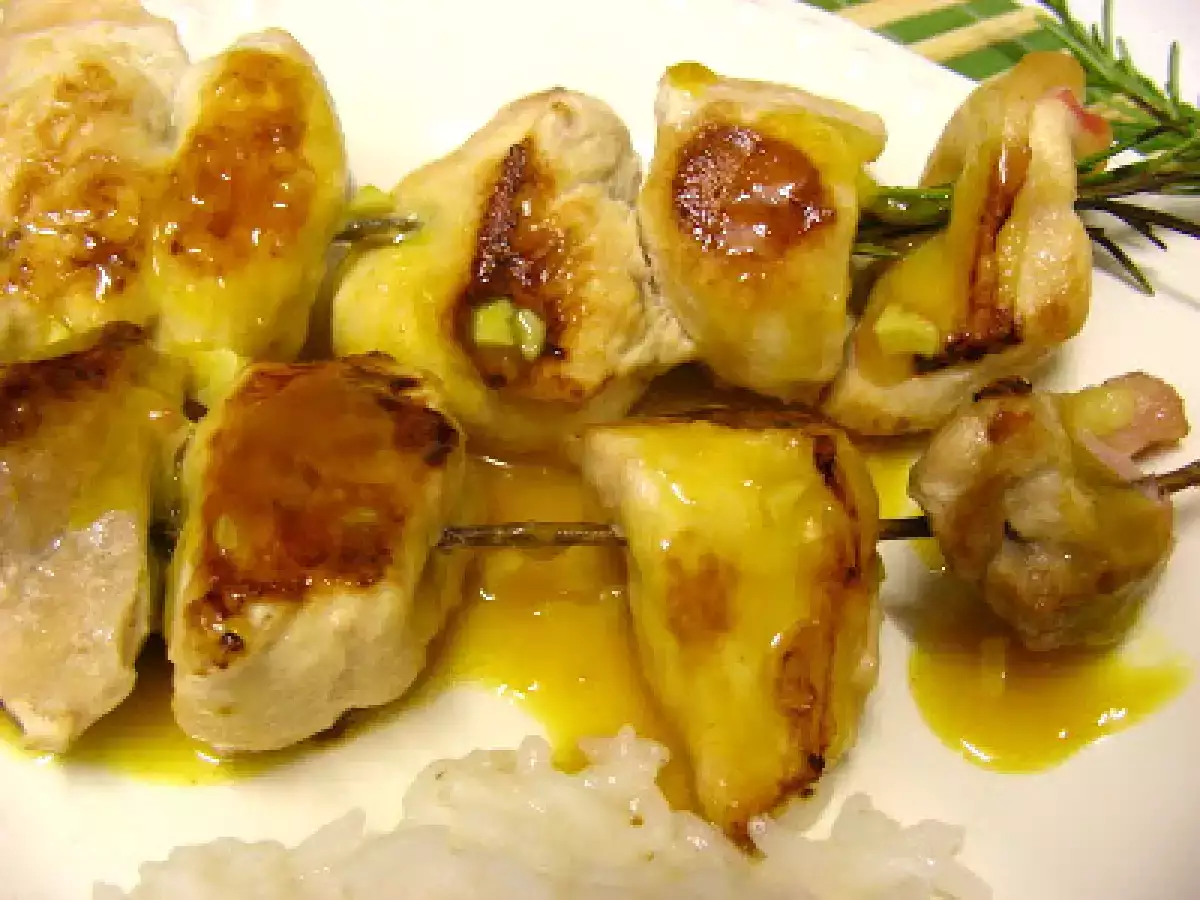 Espetadas de frango com molho de laranja e gengibre - foto 2