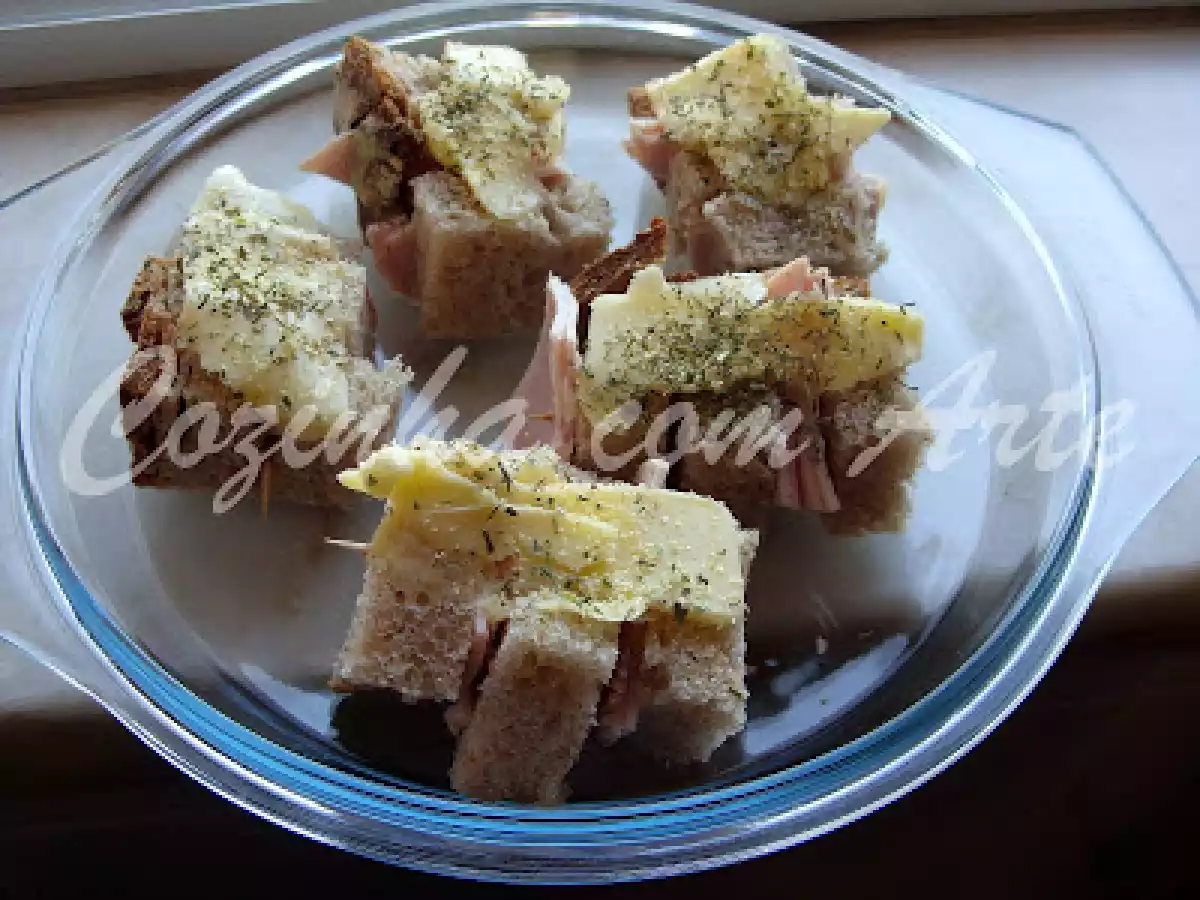 Espetadas de pão com creme de queijo - foto 3