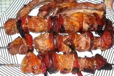 Espetadas de porco