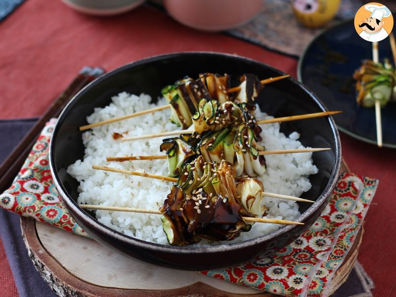 Espetinho de curgete (abobrinha) com um delicioso molho asiático picante - foto 4