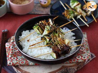 Espetinho de curgete (abobrinha) com um delicioso molho asiático picante - foto 8