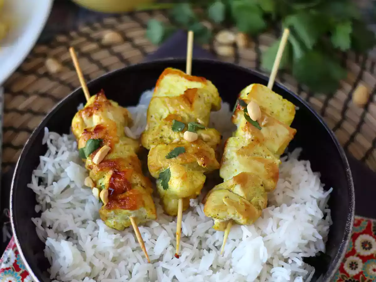 Espetinhos de frango com molho satay, uma viagem culinária à Ásia! - foto 5