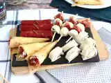 Espetinhos de mussarela, presunto cru e tomate seco, foto 3
