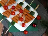 Espeto de salsicha, especial de Natal, foto 1
