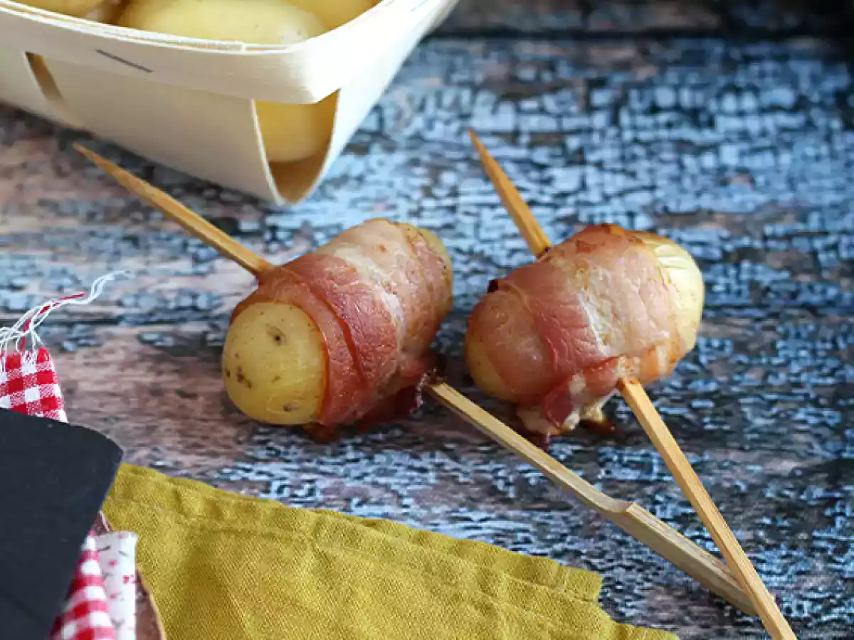 Espetos de batata e bacon - foto 2
