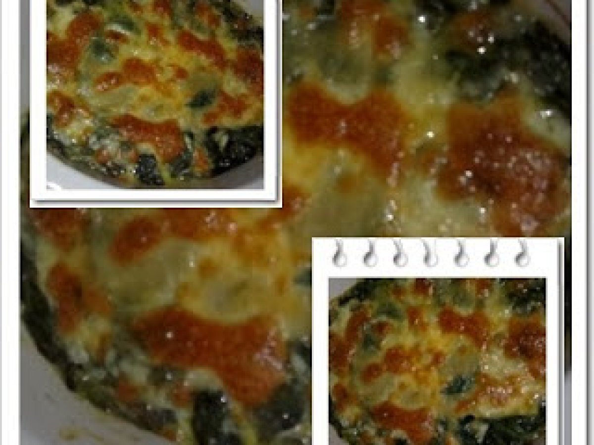 Espinafres gratinados