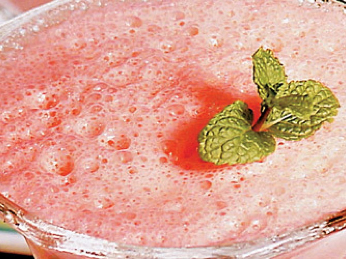 Espuma de Gelatina de Morango