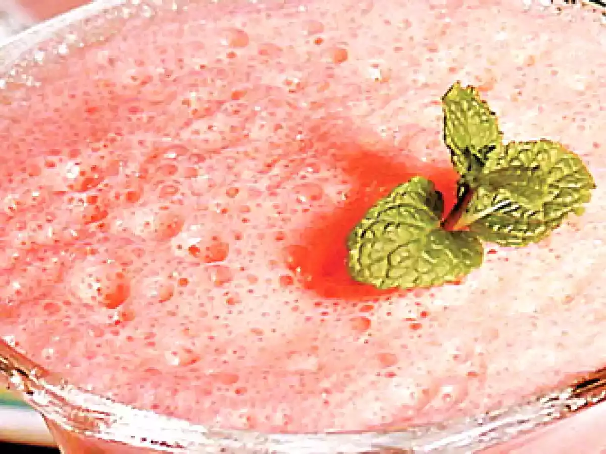 Espuma de Gelatina de Morango