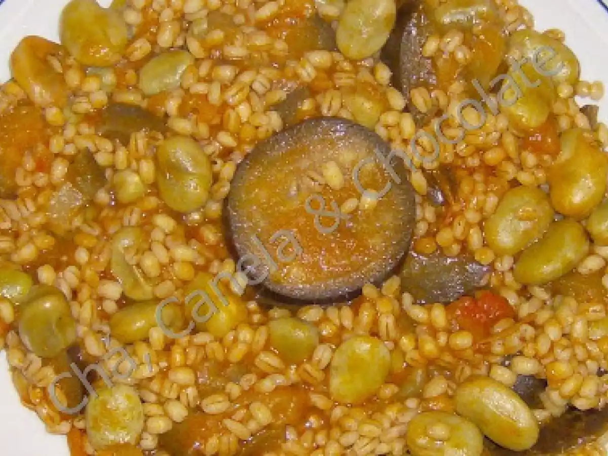 Estufado de Favas e Cevadinha