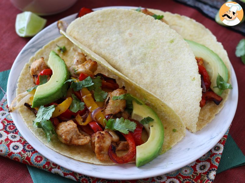 Fajitas de frango e pimentão na Air Fryer