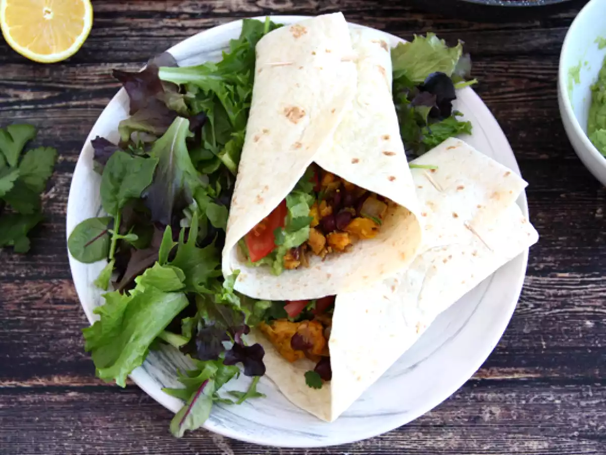 Fajitas vegetarianas com soja - foto 3