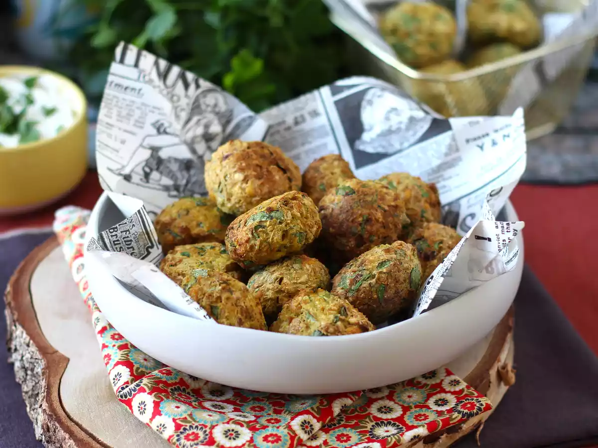 Falafels na Air Fryer, o bolinho de grão de bico crocante e sem fritura! - foto 3
