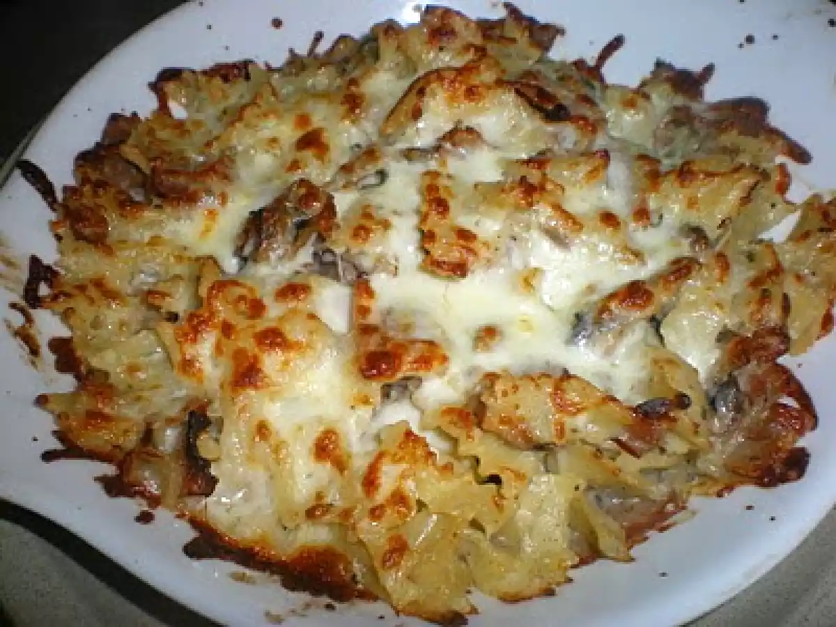 Farfalle gratinada