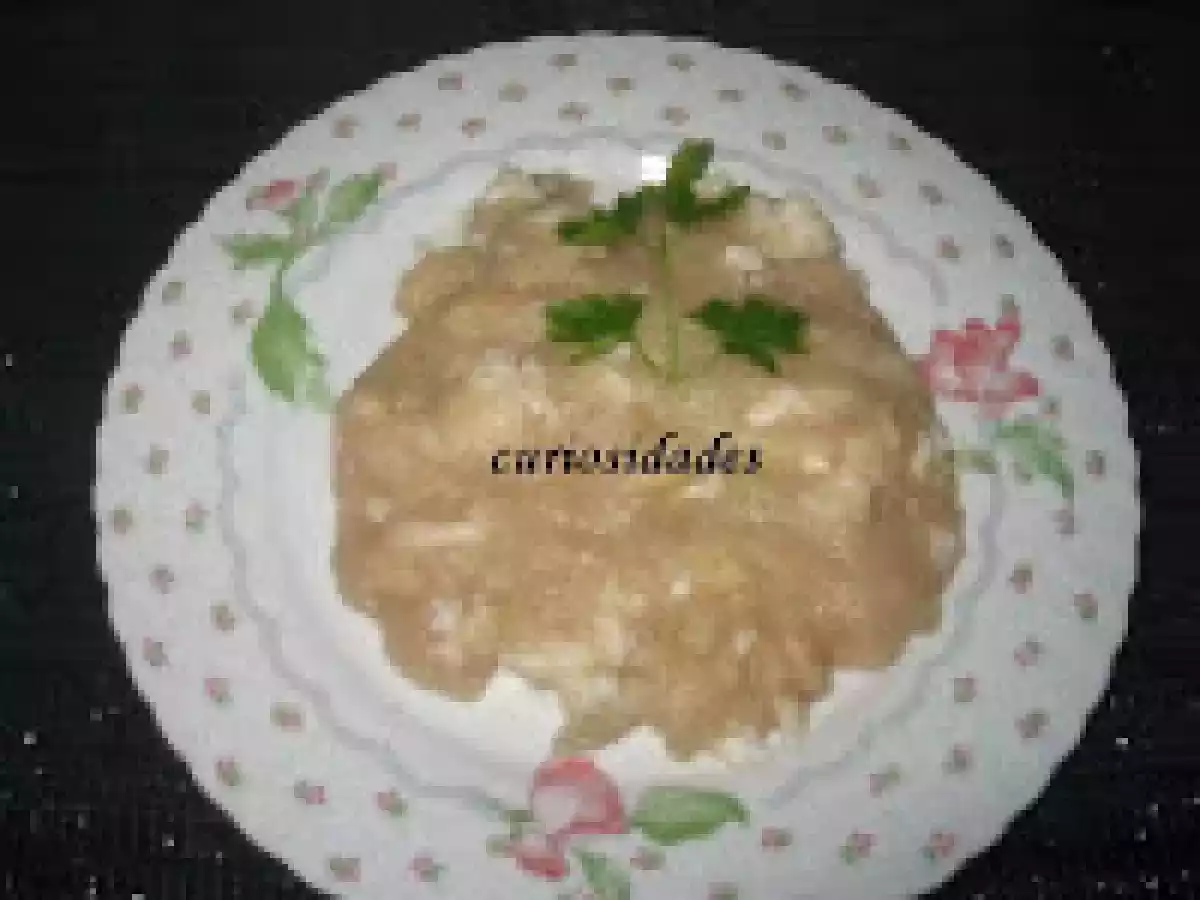 Farinha de pau ou mandioca com peixe
