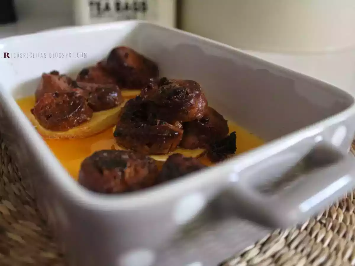Farinheira de presunto de porco preto com batata doce