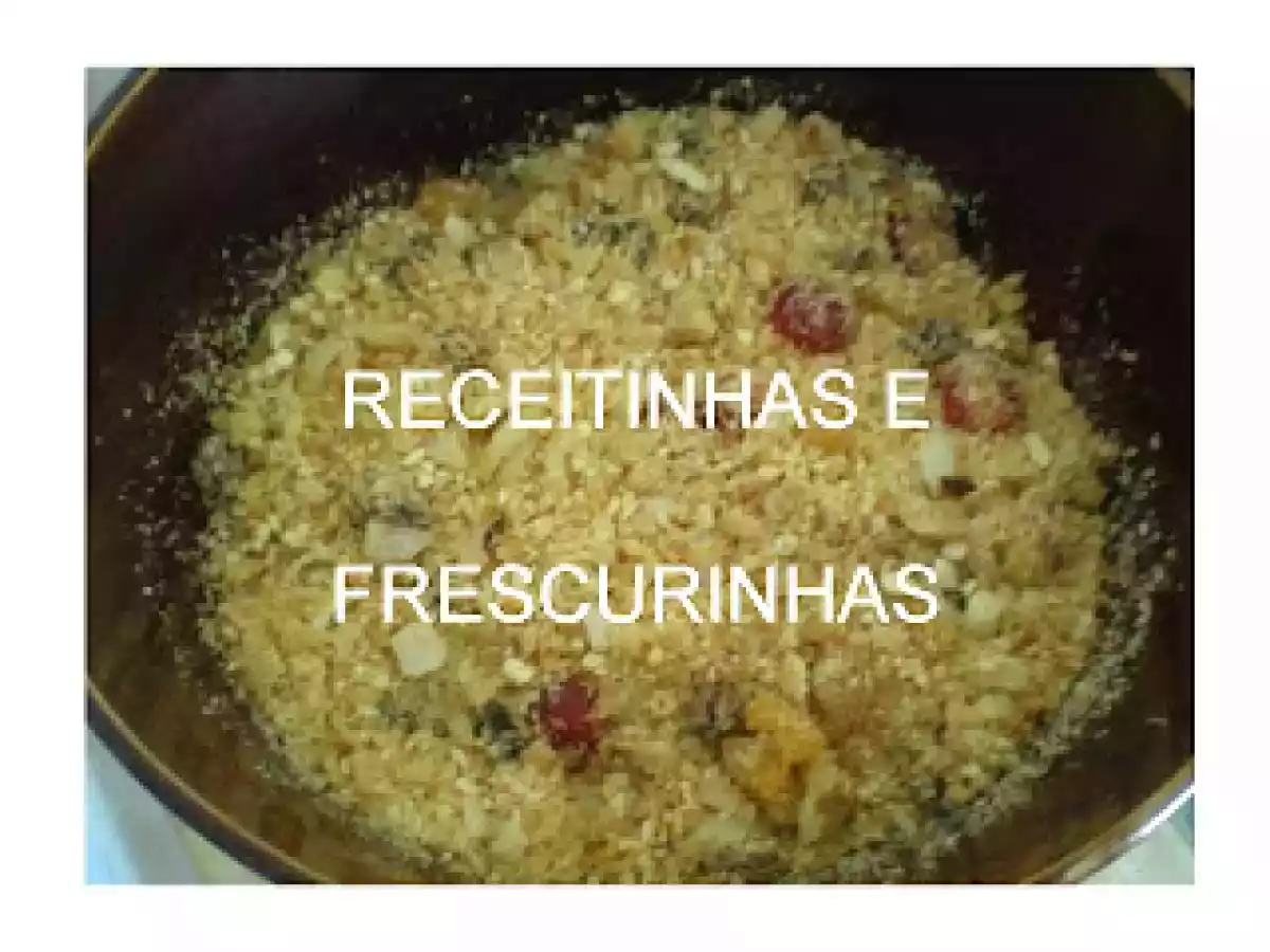 Farofa sem farinha da Gina