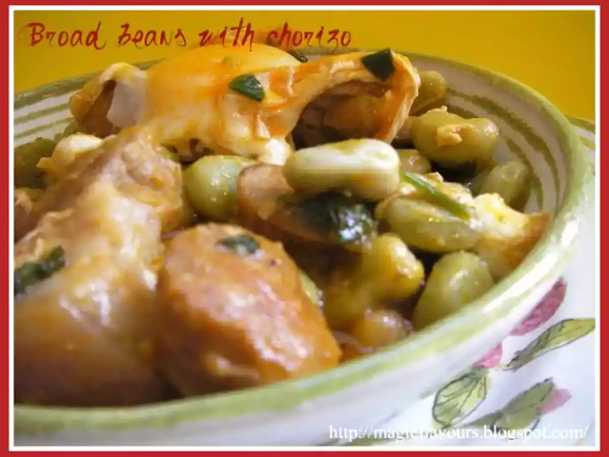Favas com chouriço