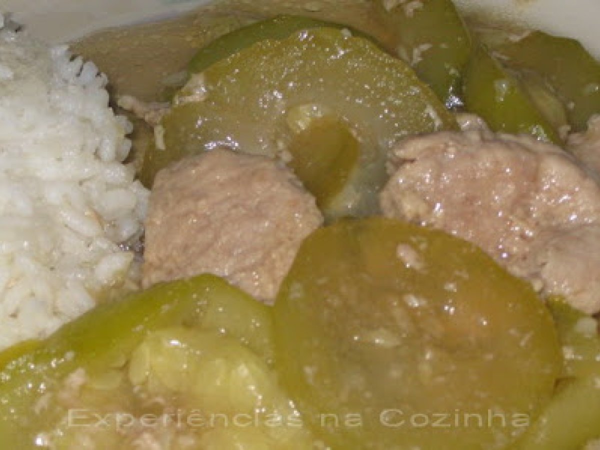 Febras com courgette