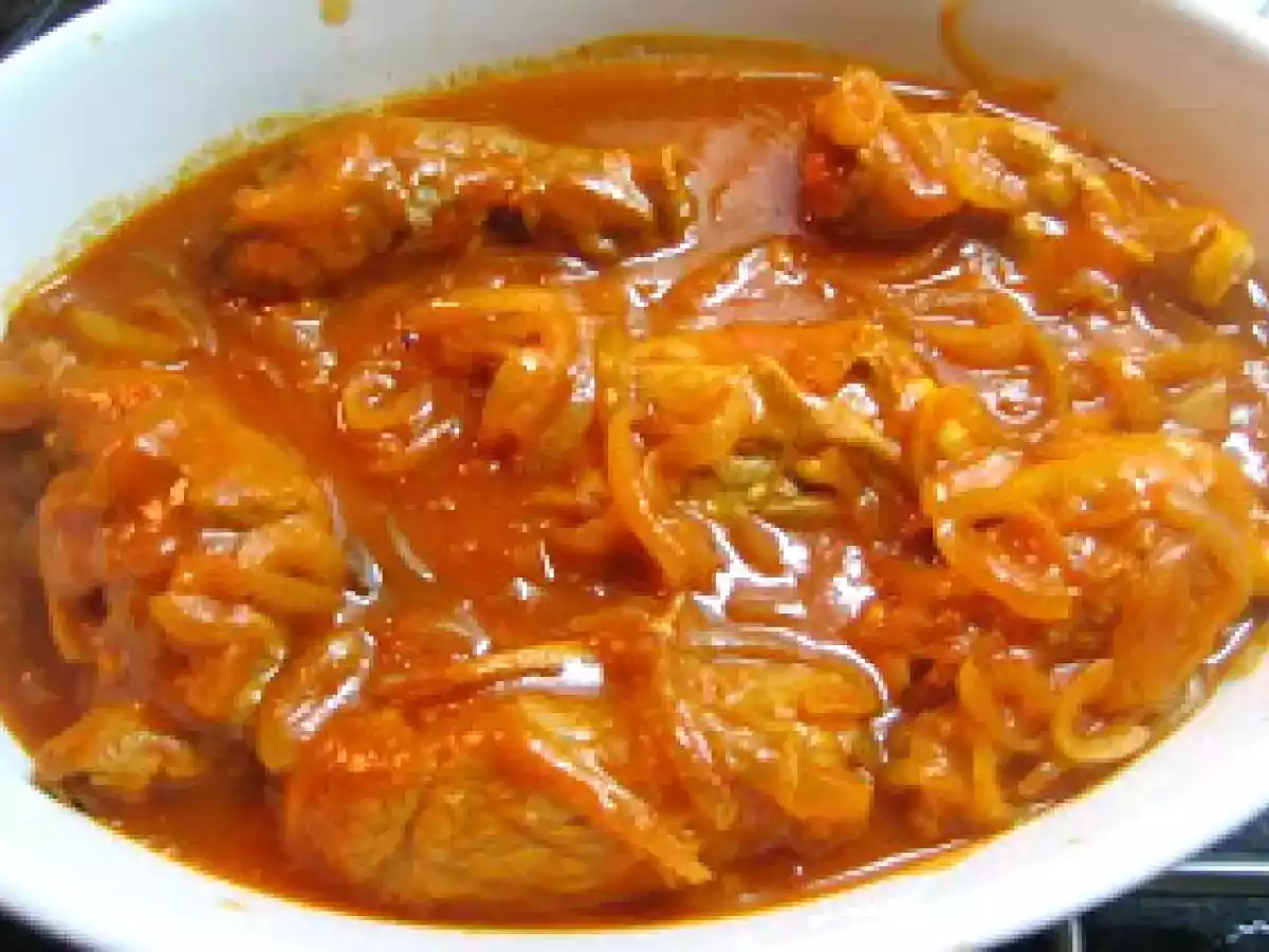 Febras Enroladas com Cebolada