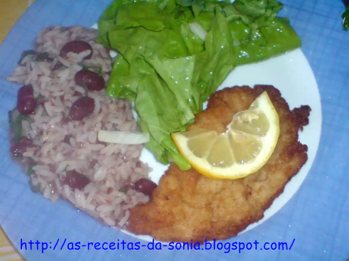 Febras Panadas com Arroz de Feijão - foto 4