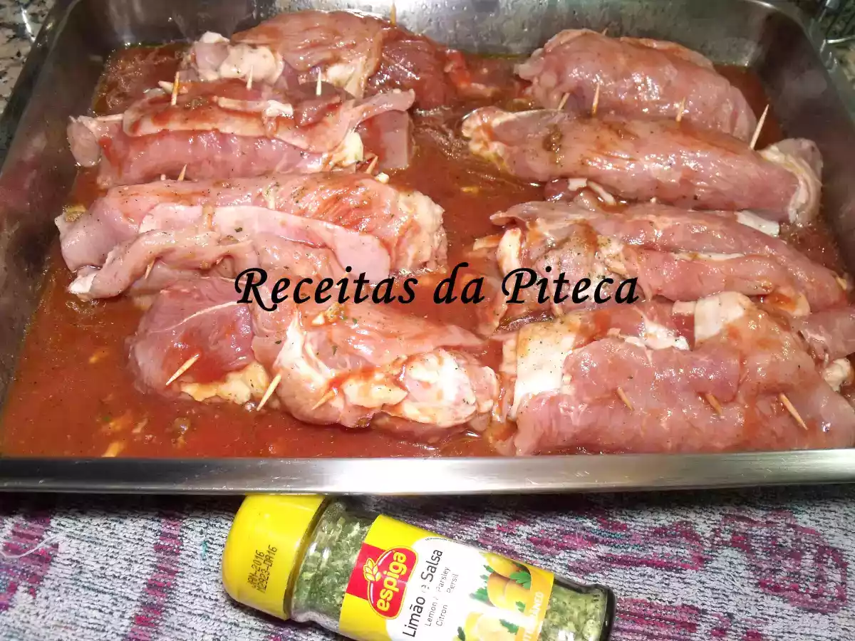 Febras recheadas assadas no forno - foto 3
