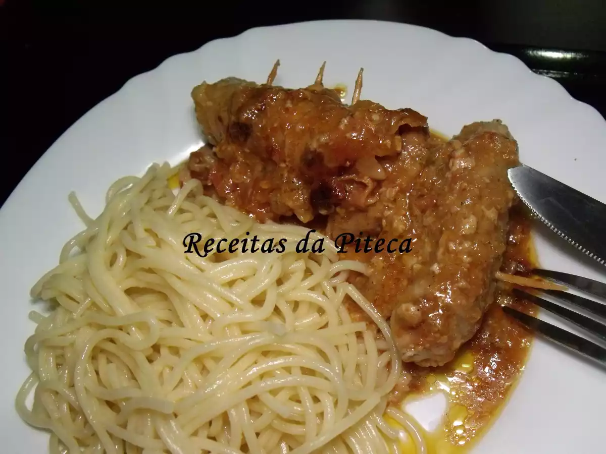 Febras recheadas guisadas - foto 4