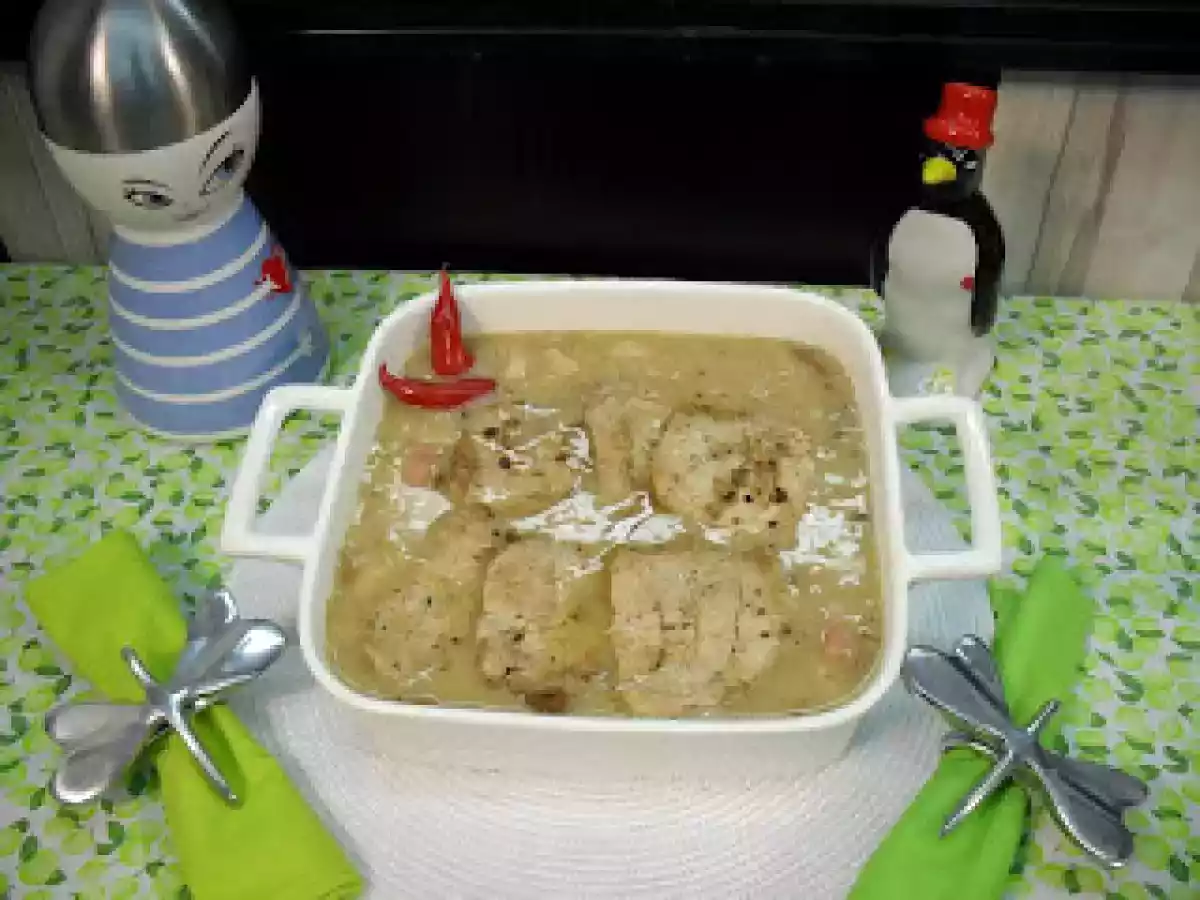 Feijão Branco com Filé de Porco