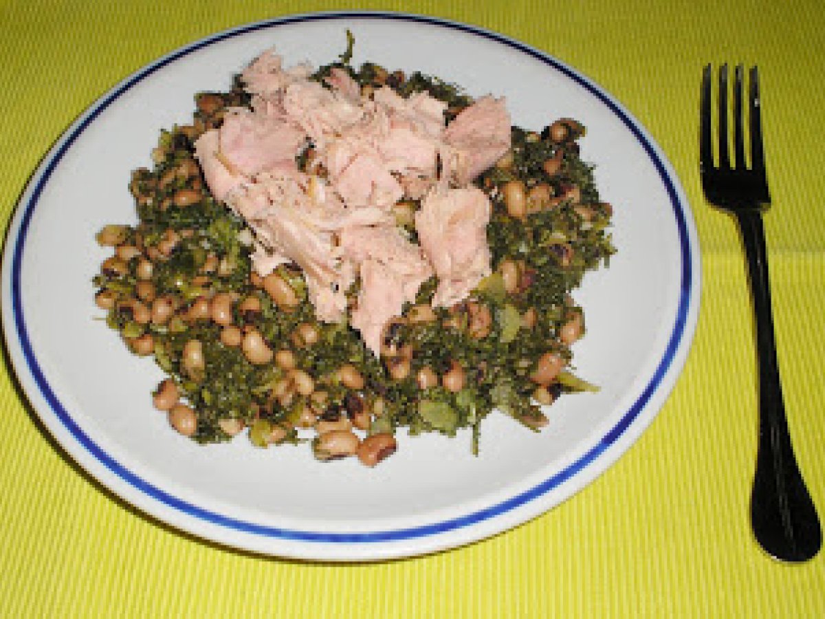 Feijão Frade com atum