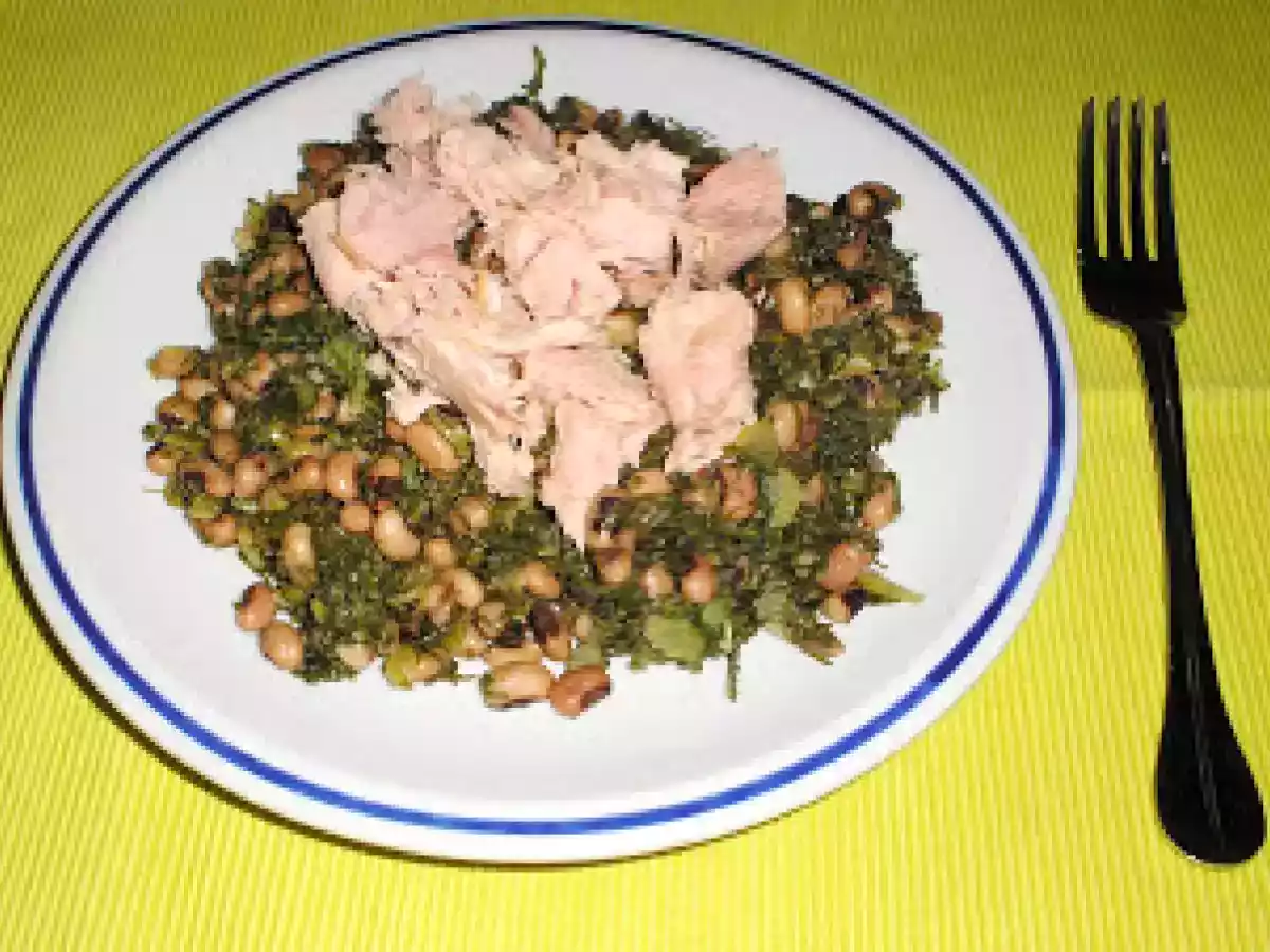 Feijão Frade com atum