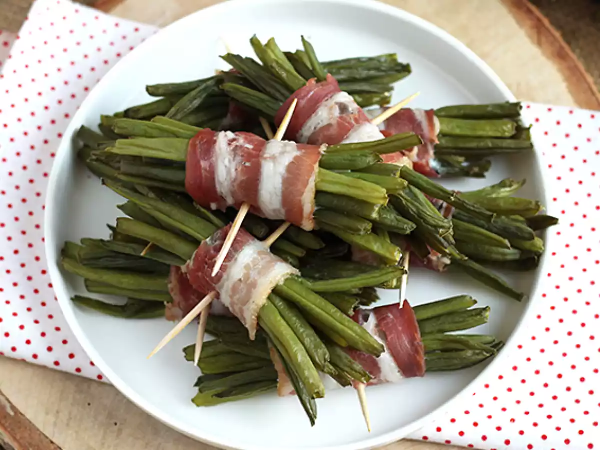 Feijão verde enrolado com bacon - foto 4