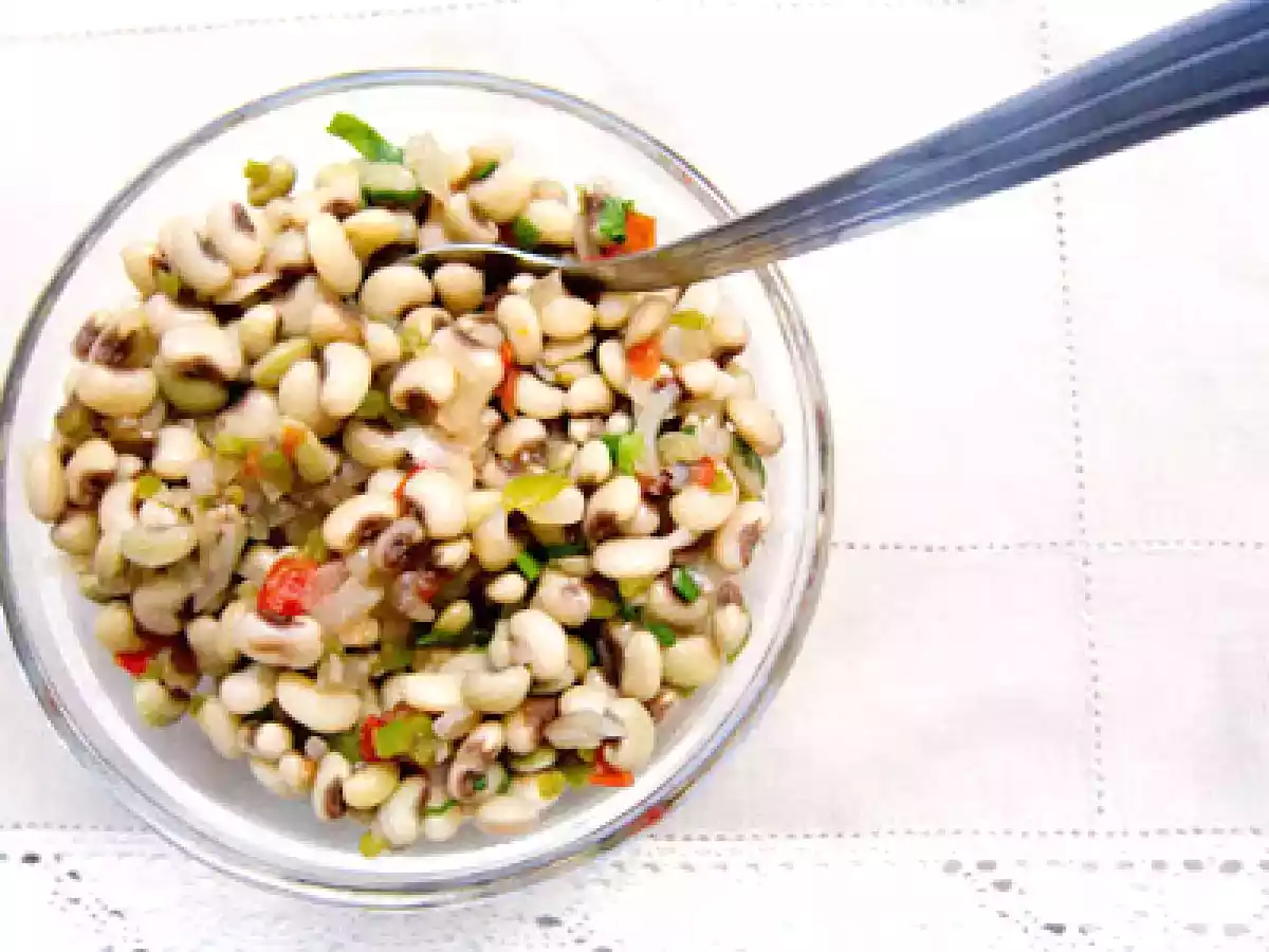 Feijão verde temperado