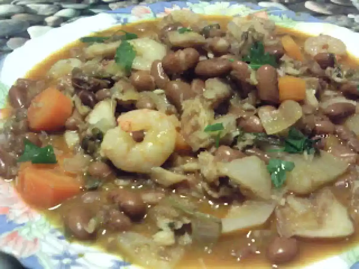 Feijoada de Bacalhau com Gambas