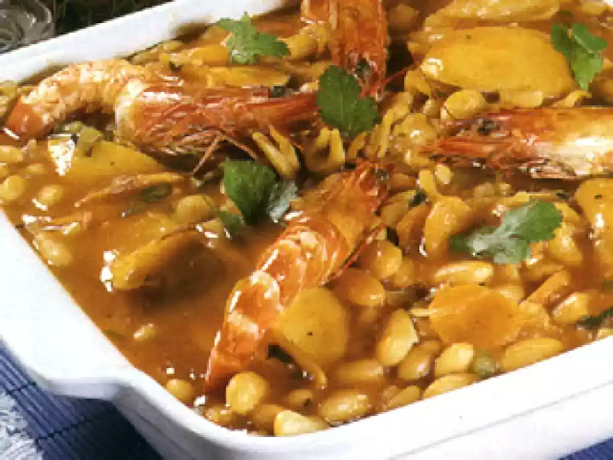 Feijoada de Chocos com Camarão