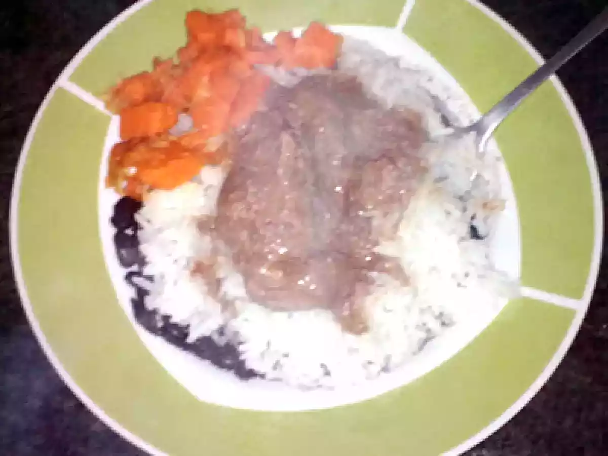 Fígado de frango com abóbora refogadinha