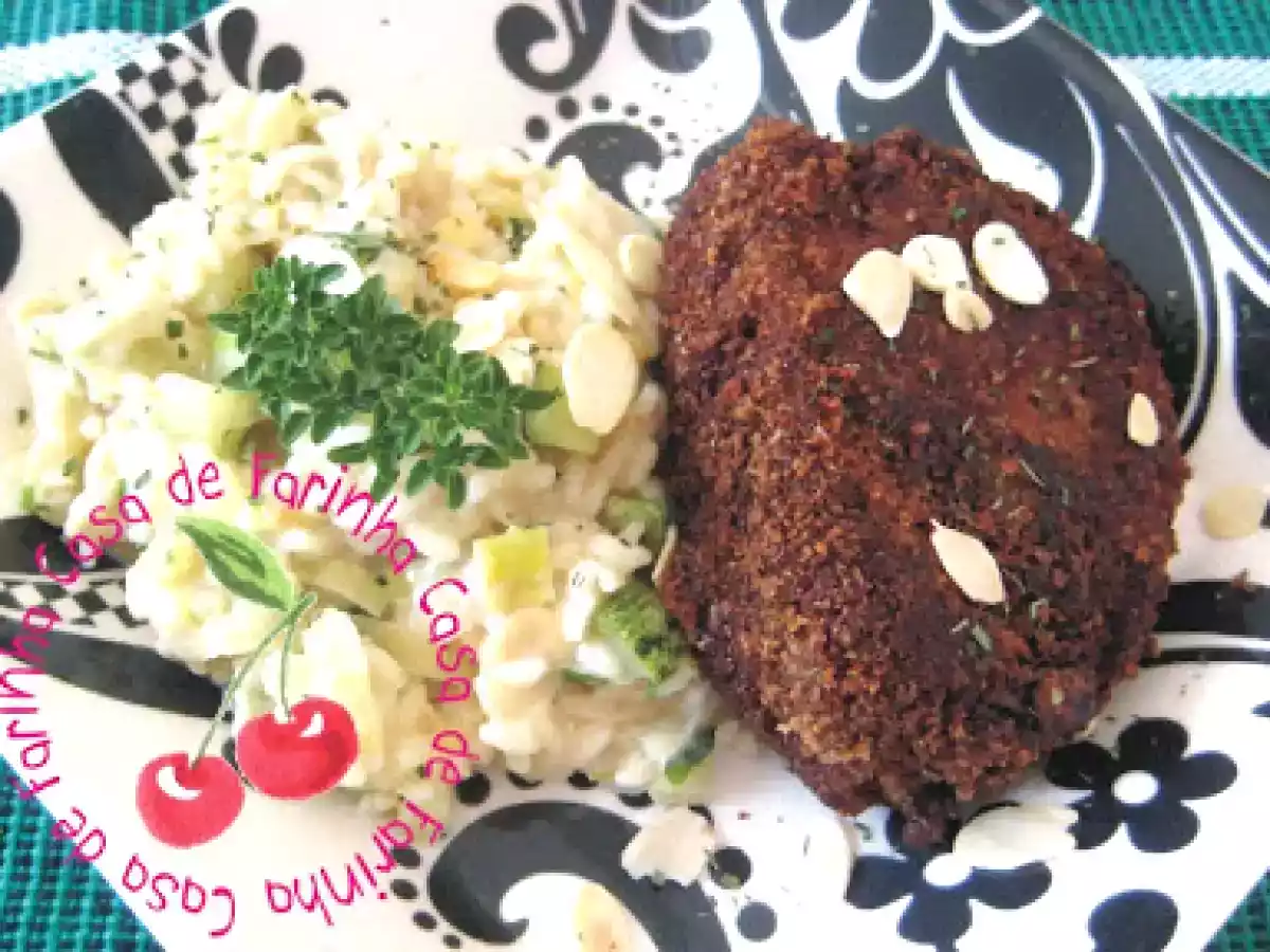 Filé Baru com Risoto de Abobrinha, Brie, Alho Poró e Amêndoas - foto 2