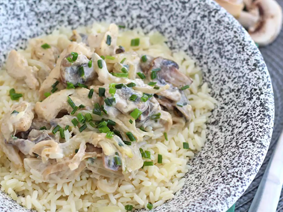 Filé de Frango ao creme de champignons - foto 2