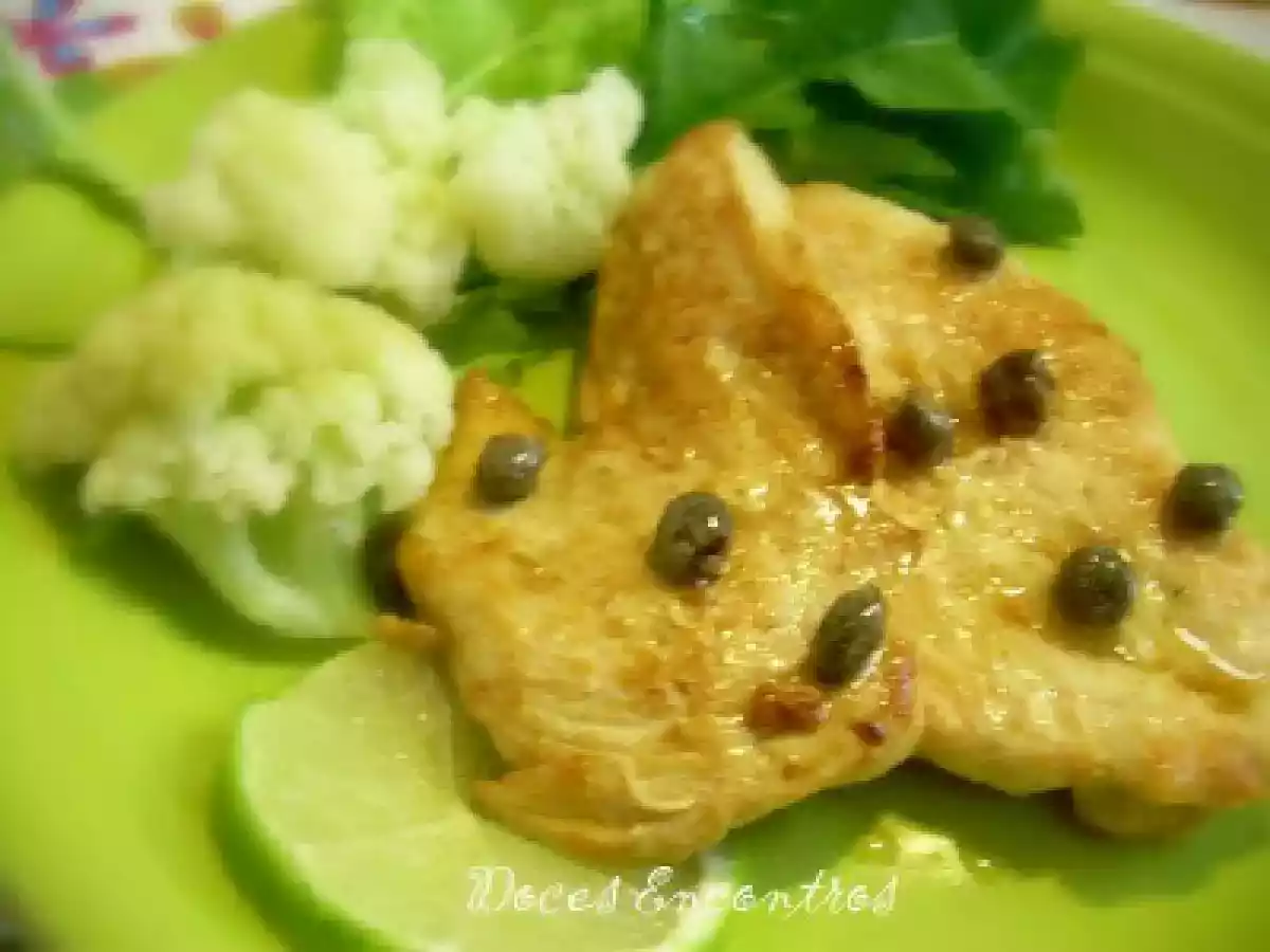 Filé de Frango com Alcaparras e Limão