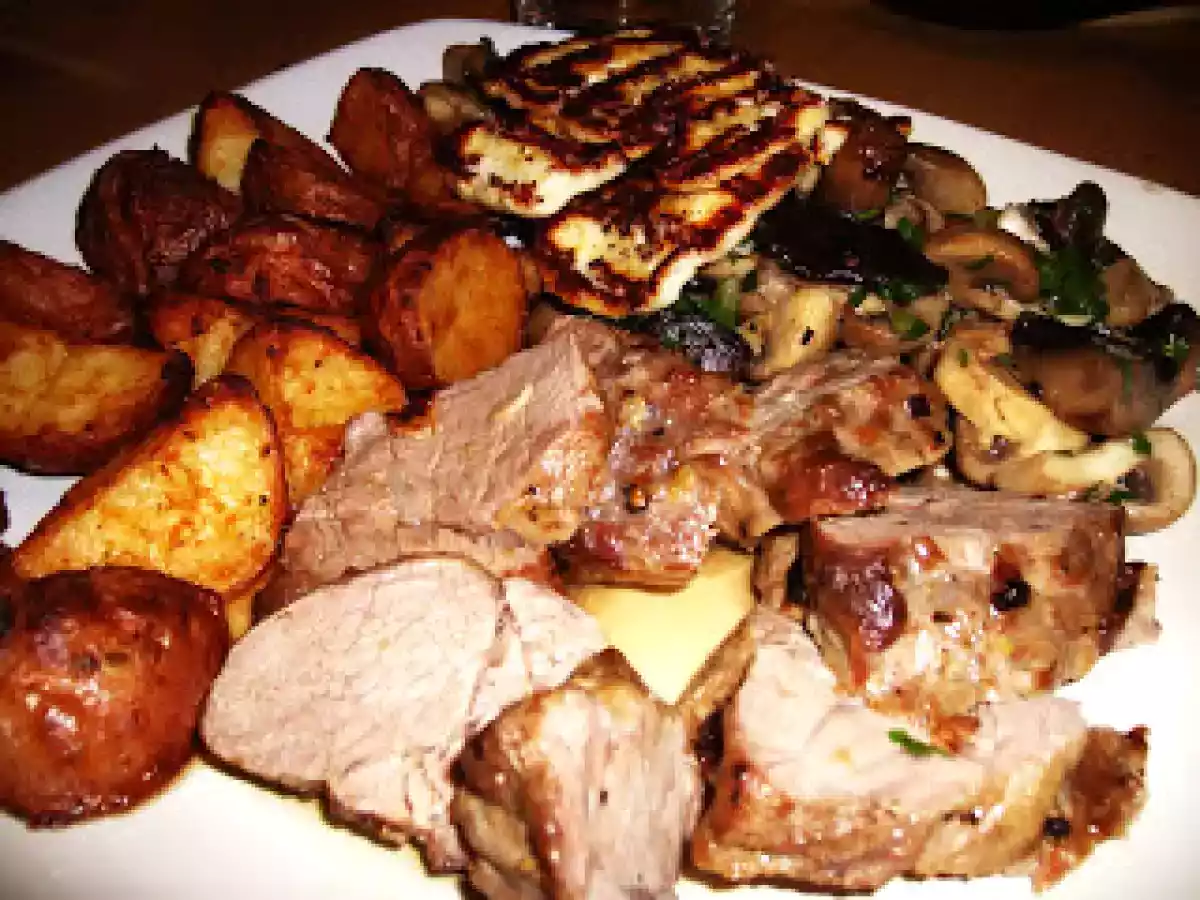 Filete de Cordeiro com Batatas de Paprica e Queijo Halloumi Grelhado - foto 3